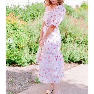 LoveShackFancy X Target Collab Holiday Chic Cosette Puff Sleeve Maxi Dress